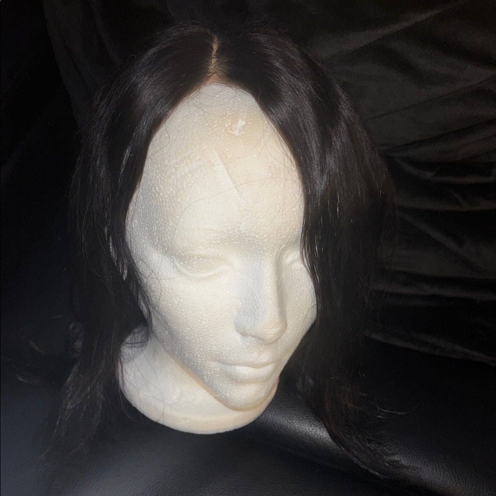 Lace front wig human hair